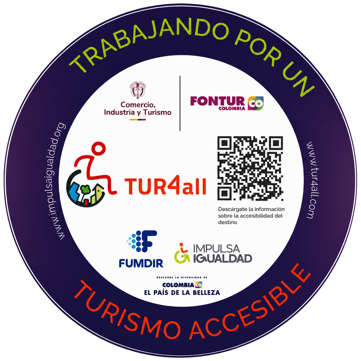 Sello TUR4all Trabajando por un turismo accesible en Chalet La Alemania